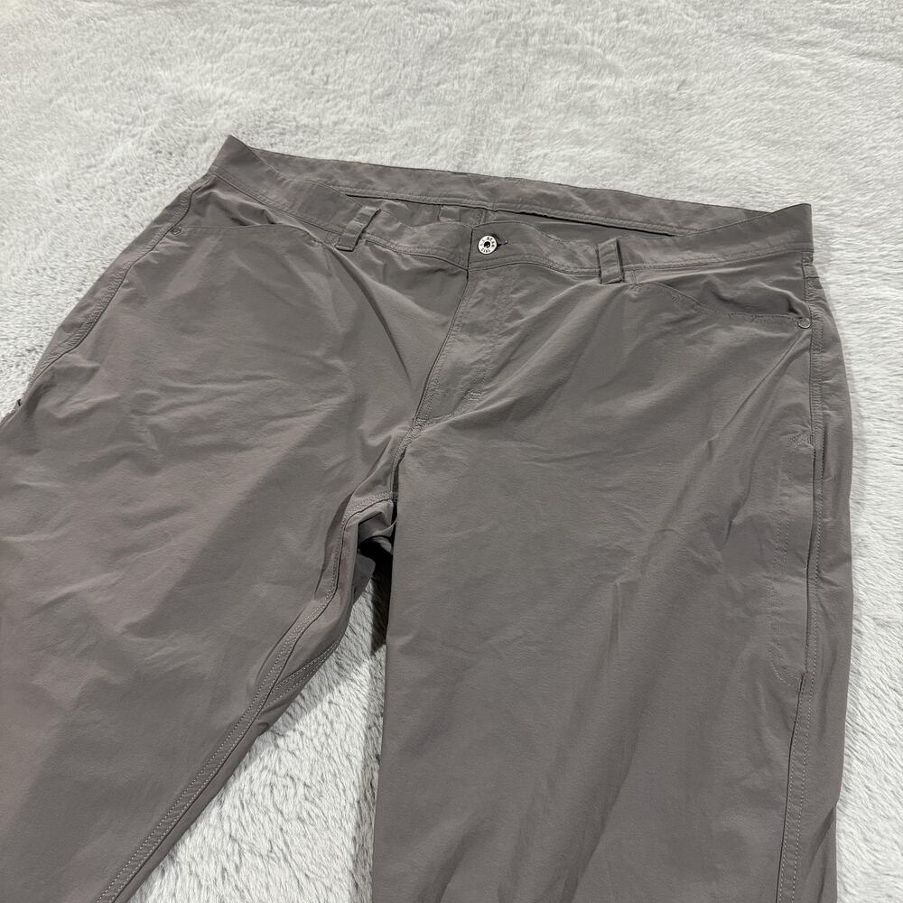 LL Bean Pants Mens 44x30 Gray No Fly Zone Insect Repellent Nylon Spandex Hiking